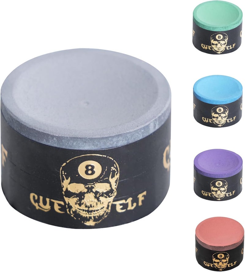CUEELF Pool Chalk Premium Pool Cue Chalk Billiard Pool Stick Chalk Billiards Chalk-Blue,Green,Pink,Purple or Grey - Image 1